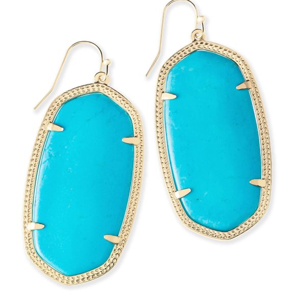NWOT Kendra Scott Dani Turquoise Earrings - Picture 1 of 1